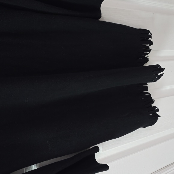 NWT Vintage Lady Carol Chiffon Drop Waist Pleated Shift Dress Black Size 14 - Picture 10 of 17